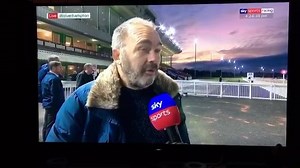 Trainer David Evans Racing and syndicate manager Jonathan Babb discussing Snow Ocean after his victory at Wolverhampton | Shropshire Wolves