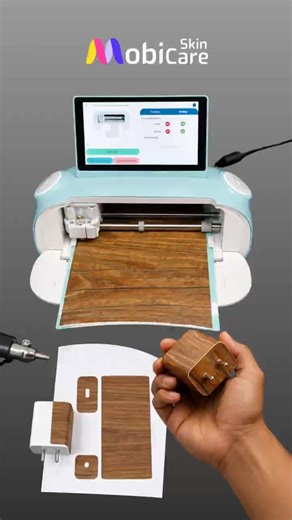 Mobicare software precise charger cutting with skycut mini cutting plotter. #mobicareskin #mobicare