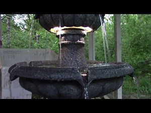 Unboxing and Review of Style Selections 46.3-in H Resin Tiered Outdoor Fountain MZ15418GA 2566869