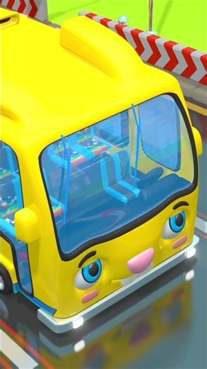 Колёса волшебного автобуса #Shorts #анимация #музыка #Стихотворение #wheelsonbus