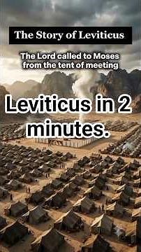 The Story of Leviticus in 2 Minutes 🔥📜