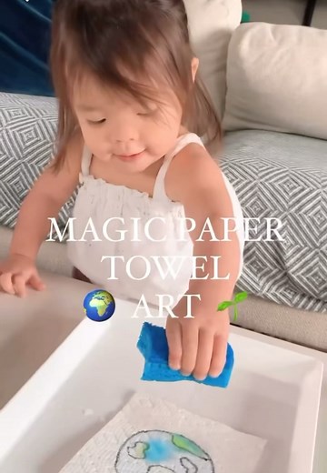 12 reactions | Magic paper towel art  | Kids Activities & DIYs | Facebook