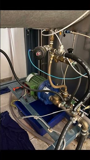 Instalação bomba de vácuo, autoclave Baumer