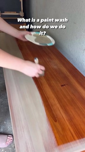 Paint washing is a way to lighten wood. There are not many stains that can give you this lightened look. Here are the steps on how to paint wash. 1. Strip & sand the entire piece of the existing finish. 2. Spray the surface with a decent amount of water. Don’t leave any of the surface dry. 3. Paint in the desired paint in the direction of the wood grain. Let sit for 1-2 mins. 4. Use a lint free rag and wipe off all the excess paint. 5. Apply 2-3 coats of topcoat.