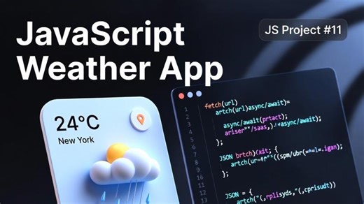 Build a Weather App Using JavaScript | Fetch API Async Await | 30 JavaScript Projects | Bikash Biswas