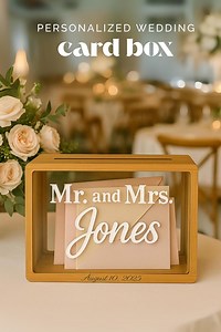 Wedding Card Box Personalized Reception Decor Wood Money Box for Wedding Card Holder Custom Bridal Decorations for Wedding Venue Table Decor - Etsy