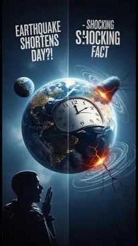 Did You Know Earthquakes Can Make The Day Shorter? 🌍⏱️😱 #space #lifeonearth #facts
