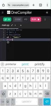 Sıfırdan Python Dərsləri - Dərs 2 - Dəyişənlər