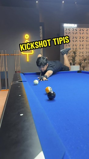 KICKSHOT ALA PAMAN #billiard #9ball #8ball #billiardtutorial #ejpeace #8ballpool #paman #menyalaabangkuh🔥