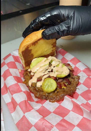 Delicious Double Mash Burgers with Beef Bacon