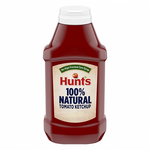 Hunt’s 100% Natural Tomato Ketchup, No High Fructose Corn Syrup, 38 oz. Squeeze Bottle