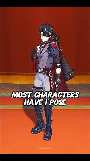 Most Characters Have Only 1 Pose!? 🤔🤩 #genshinimpact #genshin #kazuha #mavuika #furina #shorts