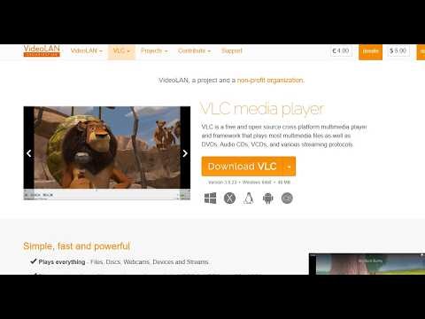 Download VLC media player from official site in windows