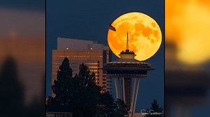 93K views · 6.3K reactions | This time-lapse video by Sigma Sreedharan Fine Art Photography shows the first supermoon of the month on Monday. There will also be a blue supermoon at the end of this month. | KIRO 7 News | Facebook