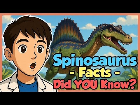 Spinosaurus for Kids | Fun Dino Facts, Swimming Dinosaur Secrets & Real Fossil Discoveries!