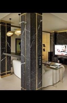 Livingroom column decorating ideas/How to decorate livingroom columns