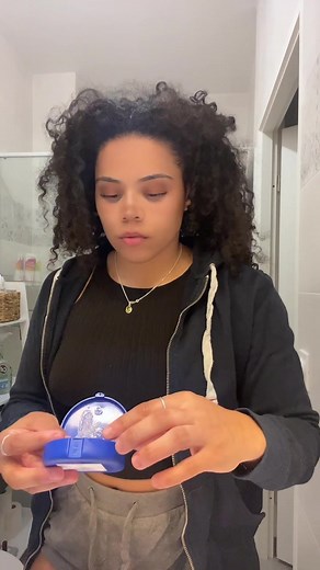Brushing Teeth Routine in Stylish Bathroom Setting