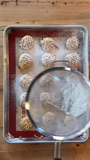 brown butter pignoli cookies @grossypelosi is it Christmas cookie season yet? | Christian Petroni