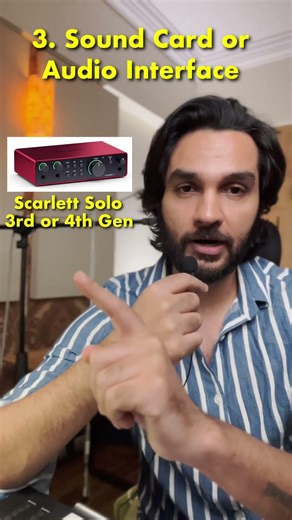 6 things you need, to setup a Home Recording Studio.