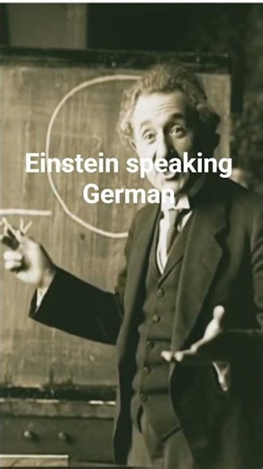 ## Einstein speaking German