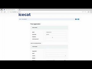 How to register for Icecat