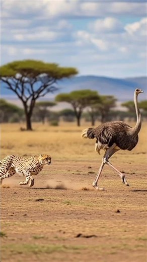 ⚡️ World's Fastest Bird KILLS Cheetah! Ostrich POWER SHOCK! 🤯🪶🐆