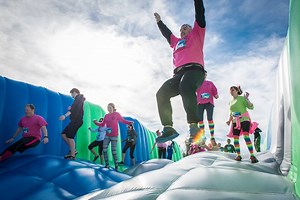 "When you drive up and see the enormosity of these things that's crazy!" says one Insane Inflatable 5K fan when asked what they thought about our GIANT obstacles. | Insane Inflatable 5K