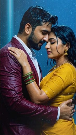 Rain-Soaked Romance: Saree Dance & Intense Connection! 🌧️💃❤️