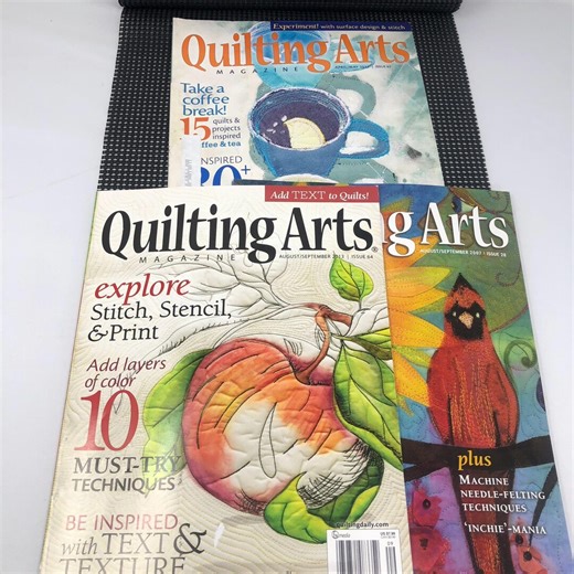 Quilting Arts Magazine Bundle of 3 Issues 2007 & 2013 Mixed Media Art Quilts - Etsy