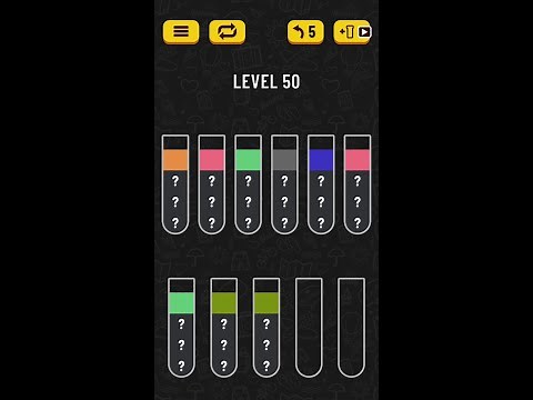 Water Sort Puzzle. Level 50. HD Quality