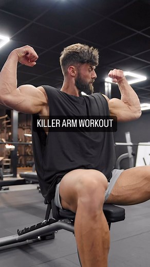 Killer full arm workout for all you gym bros!! Bi’s and tri’s for the …. guys? Wittt. Give this a go for your next arm workout and let me know what you think! If you like content like this make sure your like and follow for more content! #arms #armworkout #armday | Lewis Nevard