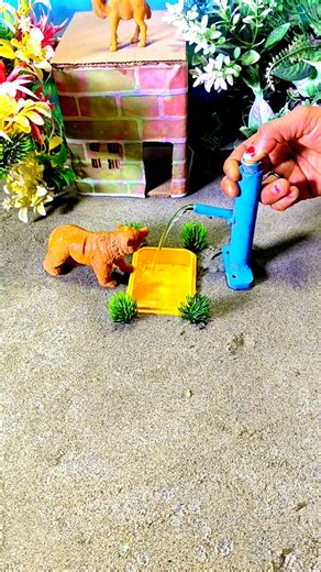 mini tractor mini water pump mini cow #shorts #shortsfeed