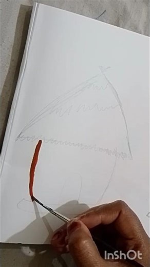 Easy Hut Drawing for Beginners! 🎨🏡 #ArtShorts""Step-by-Step: Sundar Jhumpadi Kaise Banayein? ✨"