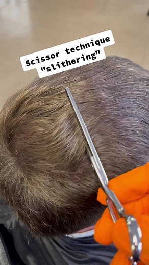 Slithering Haircutting Technique for Thicker Hair