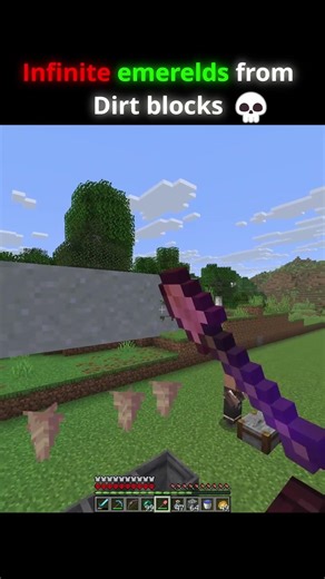 Infinite emeralds from dirt blocks 💀...