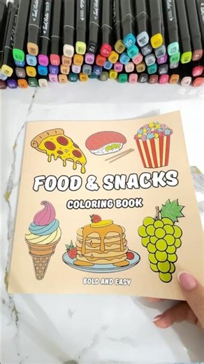 Food Coloring Book #adultcoloring #coloring #kidscoloringpage