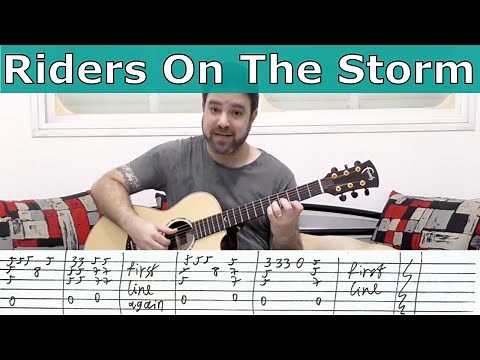 Fingerstyle Tutorial: Riders on the Storm (Full Arrangement) -- Guitar Lesson w/ TAB
