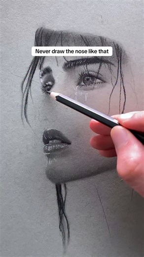 27K reactions · 3.1K shares | Simple Way To Draw The Nose #howtodraw #drawingtutorial #drawing | Graphite Flow | Facebook