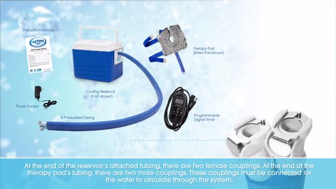 Polar Active Ice 3.0 Cold Therapy Ice Machine System with Programmable Timer, Two Knee and Joint Compression Pads, Lightweight 9 Quart Cooler, Quiet Pump, Strong Cryotherapy Pain Relief Treatment