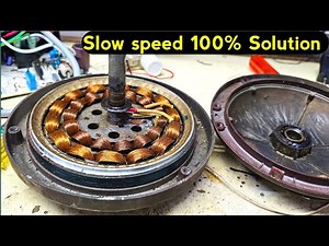 Ceiling fan slow speed problem Solution real working | Coil Over heating problem
