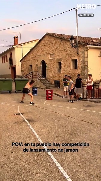 Spanish village hosts annual contest to see who can throw leg of ham the furthest