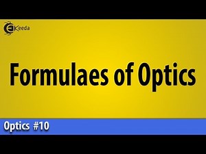 Formulas of Optics - Optics - Basic Physics