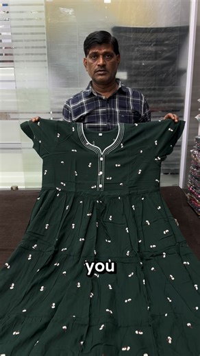 Hindustan Nighty Bangalore on Instagram: "Tired of the usual nightgowns? Say hello to our Supima Cotton Umbrella Nightgown — where comfort meets elegance. It’s not your regular nightgown — it’s three-layered, flowy, and made from premium Supima cotton that needs zero maintenance. ✨ No shrinkage, no color fading, no ironing needed ✨ 3-flare umbrella design for a classy, flowy look ✨ Soft, breathable, and made for all-day comfort ✨ Pan-India delivery with easy 7-day exchange Shop the collection no