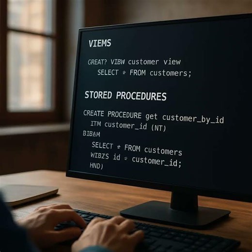 🎓 SQL views and stored procedures Explained | SQL Tutorial for Beginners