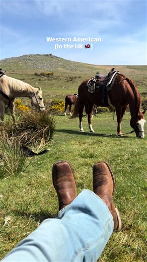 We’ve got a few saddles left for our 2026 ranch riding holidays, visit our website to book your saddle & come and ride with us! http://dartmoorridingholidays.co.uk 📍Okehampton, Devon #ukranch #horses #westernriding #ranchlife #cowboy