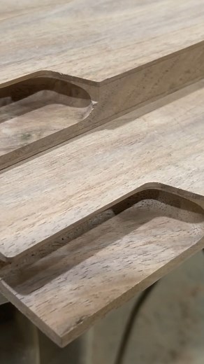 Finger pull bit on a router table. #woodworking #reels #furnituremaker #demo #woodshop #hardware #cabinetmaker #maker | Boundary Fog Furniture