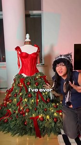 731K views · 23K reactions | Day 3 of making a Christmas tree dress to surprise Sophie! (I FINISHED IT AHHH) What do you think of the final result? #diyclothes #christmastree #diyproject #diyfashion #christmasoutfit | Kalitaku | Facebook