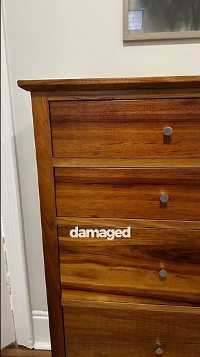 Timber Veneer Cabinet Repair | Multiple Chips And Scratches Restored