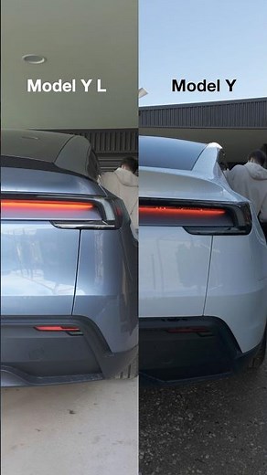 Comparison between Model Y L and Model Y #tesla #teslamodely