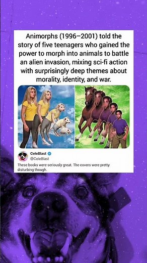 Animorphs (1996-2001) told the story of five teenagers who gained the power to morph into animals to